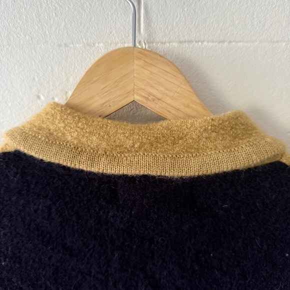 Juste Pour Moi Cottagecore Wool Cardigan with Embroidered Patches - Picture 9 of 10